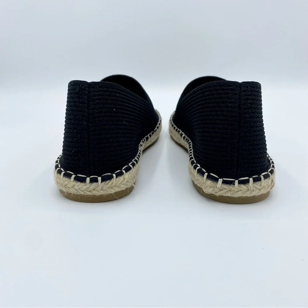 Eileen Fisher Black Live Knit Espadrille Size 5.5
